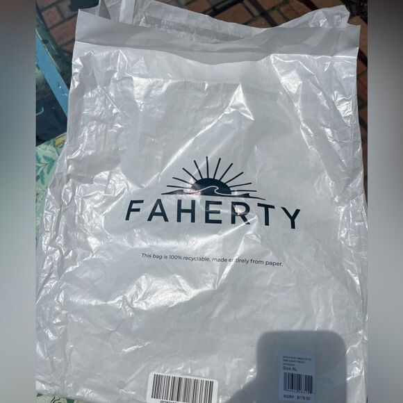 Faherty Cotton Indigo Tie Dye Mechanic Summer Wash Overalls NWT - Picture 5 of 14